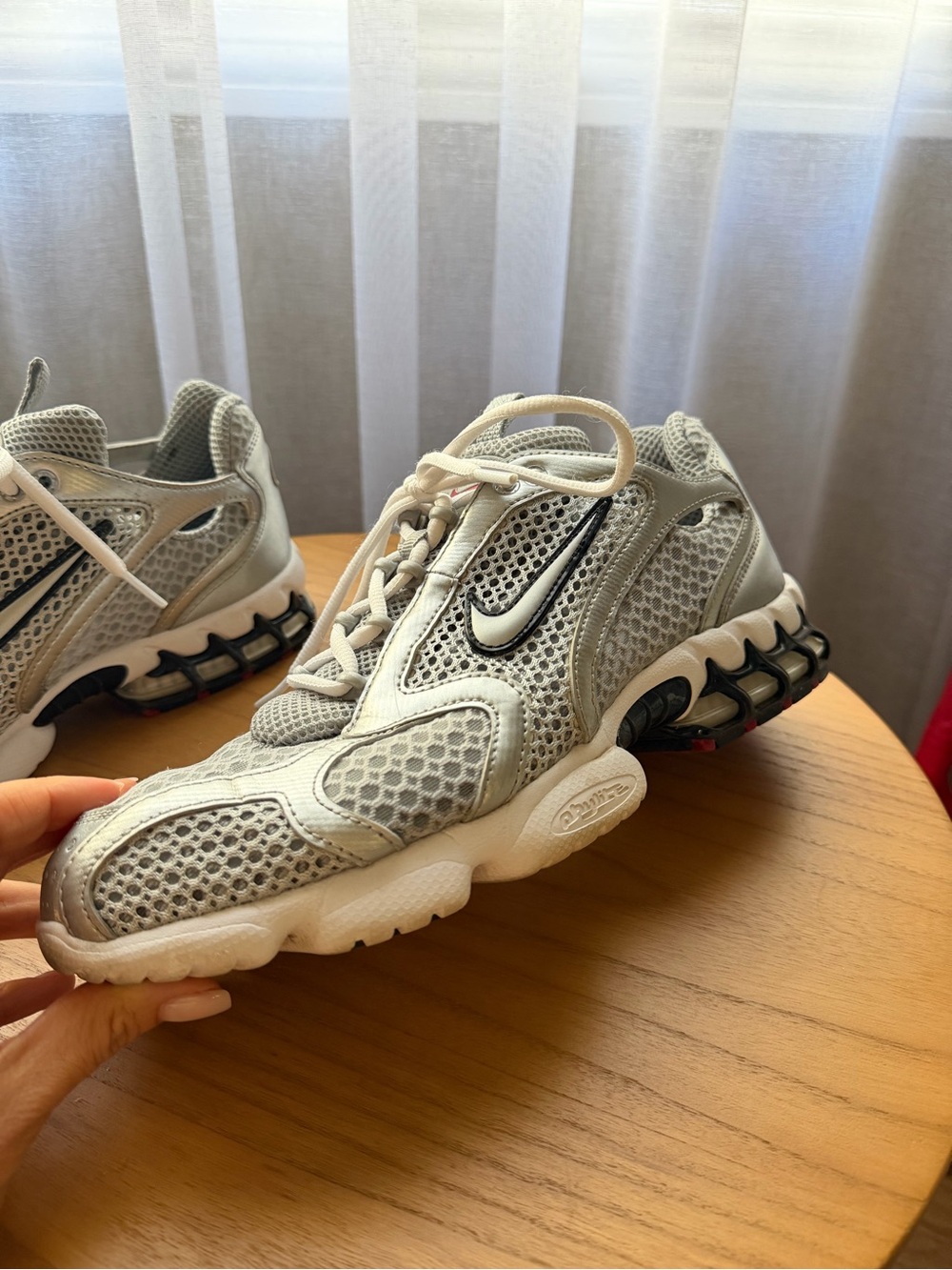 Nike Air Zoom Spiridon Cage 2 Metallic Silver Gray Men’s 11 EU 45 - Picture 4 of 8